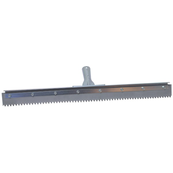 24 in Floor Squeegee, 3/8 in Serrations, Non-Marking, 6PK